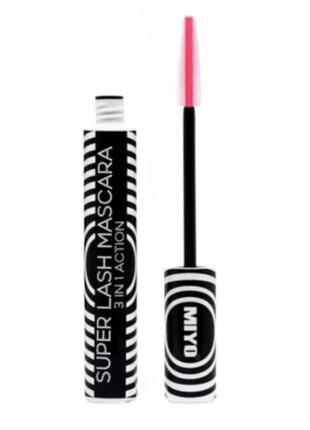 Туш для вій super lash mascara "подовження розділення догляд"  miyo2 фото