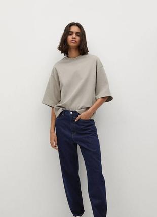 Mango высокая талия slouchy джинсы