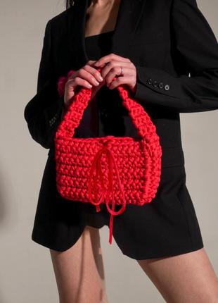 Сумка ручной работы из эко френдли пряжи