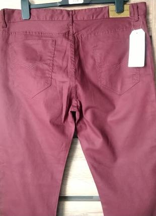 Легкие на лето брюки, брюки, цвет марсала6 фото
