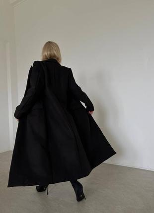 Идеальное женское пальто оверсайз, цвет: серый, черный, беж, размер: 42-44, 46-486 фото