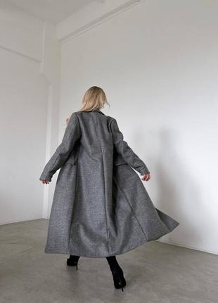 Идеальное женское пальто оверсайз, цвет: серый, черный, беж, размер: 42-44, 46-4810 фото