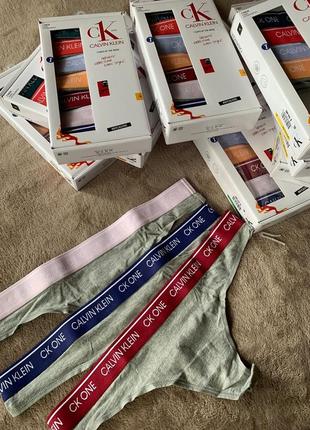 Женское белье трусы стринги calvin klein