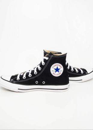 Жіночі кеди converse all star black кеды высокие конверс черные2 фото