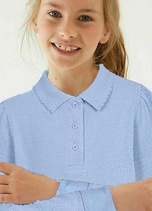 Нові рубашки  поло з довгим рукавом для дівчинки george р. 10-11, 12-13, 13-14  років