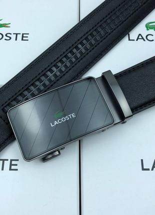 Подарочный набор lacoste мужской ремень черный с пряжкой автомат7 фото