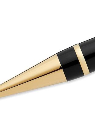 Кулькова ручка parker duofold black with gold-plated trim, ballpoint pen (s0690500)4 фото