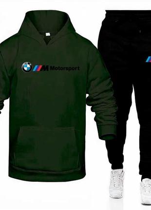 Худи + штаны спортивные. весенний, мужской, спортивный костюм bmw motorsport