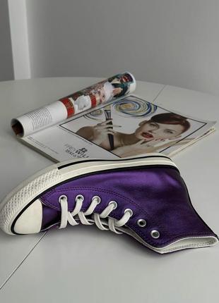 Converse  кожаные кеды высокие натуральная кожа2 фото