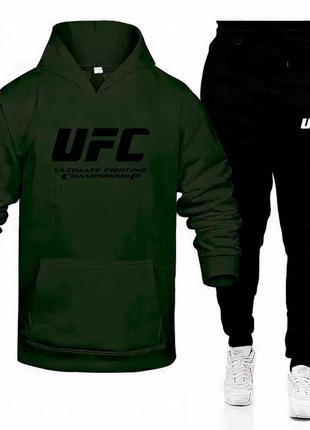 Худи + штаны спортивные. весенний, мужской, спортивный костюм ufc