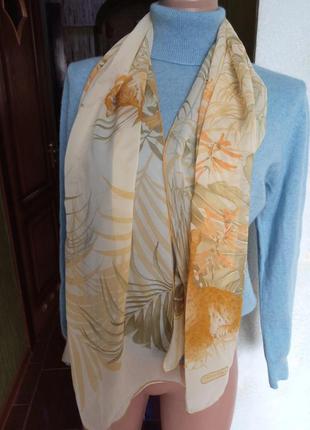 Шикарный шелковый шарф люкс бренда3 фото