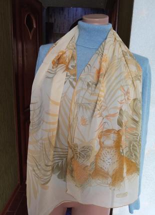 Шикарный шелковый шарф люкс бренда
