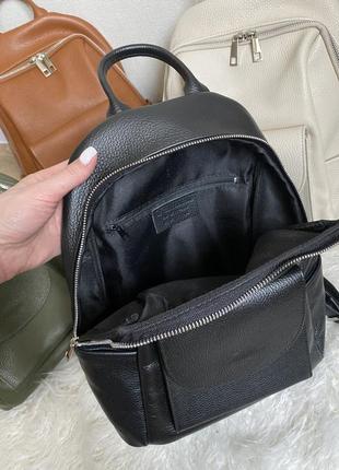 Кожаный рюкзак итальялия три цвета3 фото