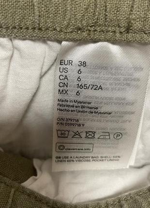 Шорты леновые h&m4 фото