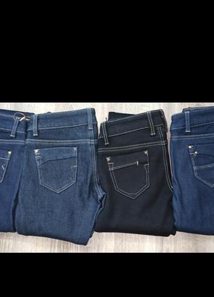 Новые! джинсы женские, джинсы для девочек на флисе.7 фото