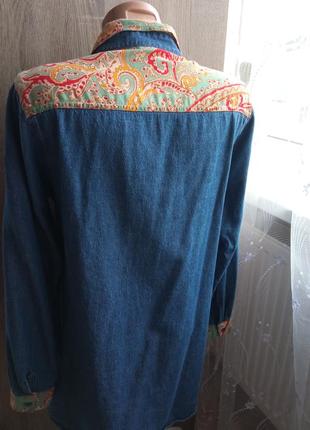 Женская одежда/ джинсовая стильная рубашка блузка туника нова 💙 48/50 размер #3 фото