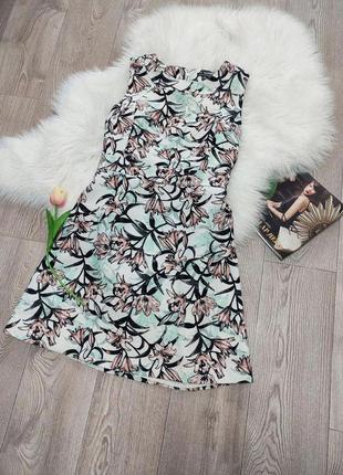 Женское платье цветочный принт платье