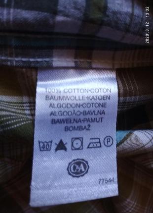 (725)отличная мужская рубашка angela litrico by c&a/ размер s