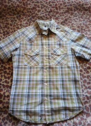 (725)отличная мужская рубашка angela litrico by c&a/ размер s