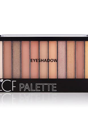 Палетка тіней для повік lcf pallete eyeshadow тон 1 бежевий, 22 г