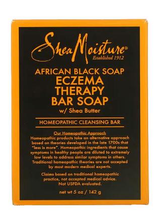 Sheamoisture african black soap мыло для лечения экземы с маслом ши