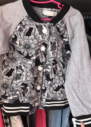 Детская кофта свитер реглан бомбер на девочку