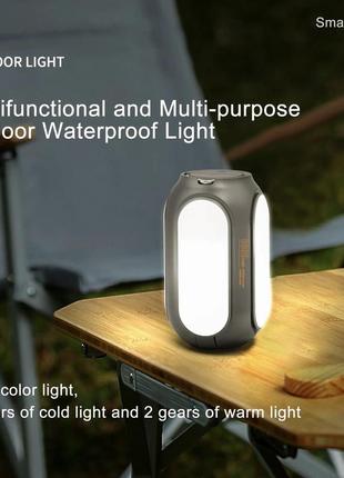 Светодиодная лампа лепесток, светильник, фонарь, повербанк для кемпинга, природы, палаток, 8000mah8 фото