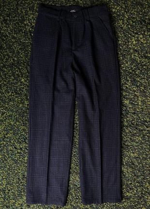Штаны rassvet checked pleated trousers woven blue (new) | original1 фото