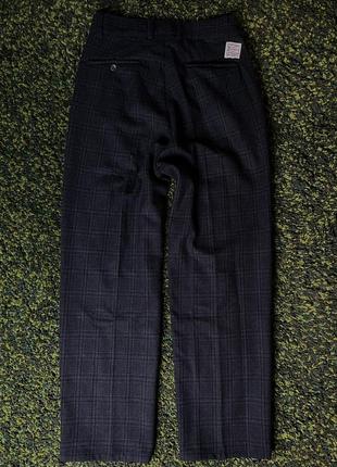 Штаны rassvet checked pleated trousers woven blue (new) | original2 фото