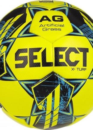 Мяч футбольный select x-turf v23 желто-синий уни 5 086417-021