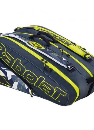 Чохол babolat rh x 12 pure aero grey/yellow/white 751221/370