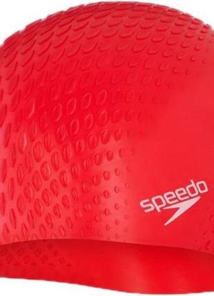 Шапка для плавания speedo bubble active + cap au красный уни osfm 8-139546446