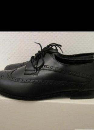 Стильные черные мужские туфли оксфорды модные шикарные2 фото