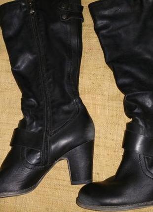 40р-26.5 шкіра чоботи tamaris висота від підлоги 41 см каблук 8 см ширина вгорі 40 см і вшита гумка н