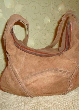 Стильна сумка (натурал. замш).