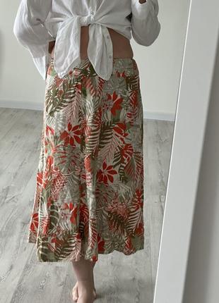 Юбка юбка льняная вискоза zara mango 🥭1 фото