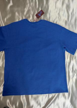 Синяя хлопковая футболка jennyfer4 фото