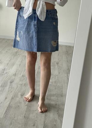Юбка юбка джинсовая zara mango f&amp;f7 фото