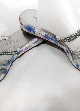 Шлепанцы серебряные daniel hechter, франция