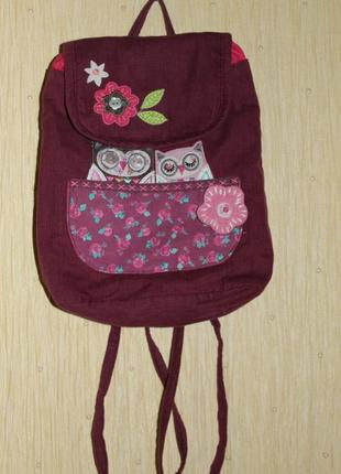 Детский рюкзачок рюкзак с совами, тм accessorize (англия)1 фото