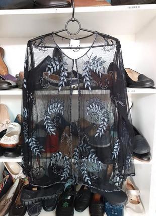 Прозрачная блуза/болеро / накидка на платье р.м/l