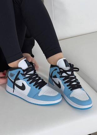 Кроссовки унисекс air jordan retro high university blue