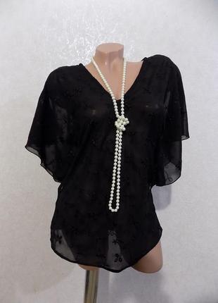 Нарядная воздушная блуза кофта с вышивкой