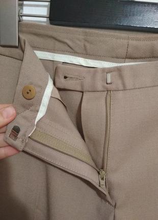 Итальянские шерсть стрейч шерстяные брюки базового цвета кемел база супер посадка и качество7 фото