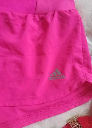 Яскраві шорти adidas shorts pink supernova5 фото