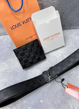 Набор портмоне + ремень в стилі louis vuitton 🥰