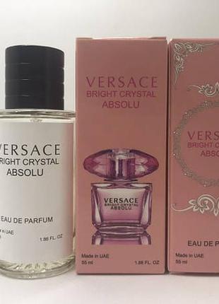 Женская парфюмированная вода versace bright crystal absolu (уверсаче брайт кристал абсолю) 55 мл