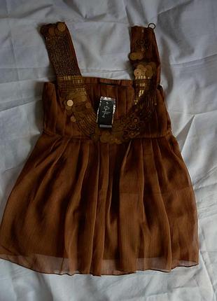 Суперская нарядная шифоновая блузка маечка  jonathon disley