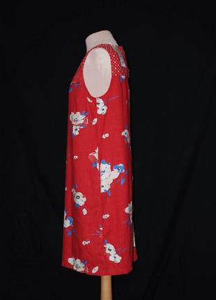 Платье футляр футляром прямое натуральное свободное в цветы.4 фото