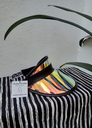 Летняя кепка радужная кепка пляжная кепка перламутровая кепка пляжный козырек